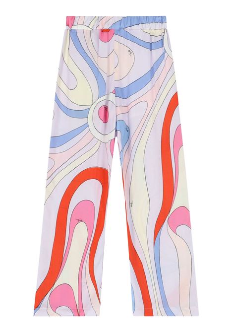 Multicolor viscose girl trousers Emilio Pucci | PU6A70/DELMULTICOLOR